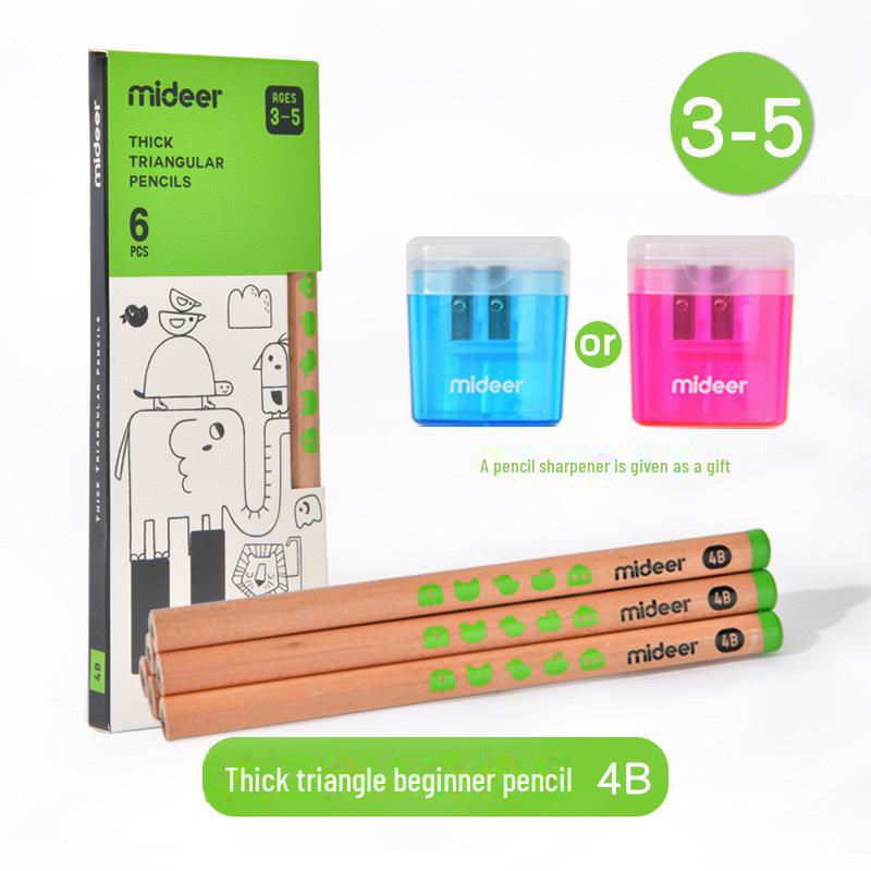 

Карандаш для эскизов Mideer Mi Lu Student 2B с треугольной рукояткой