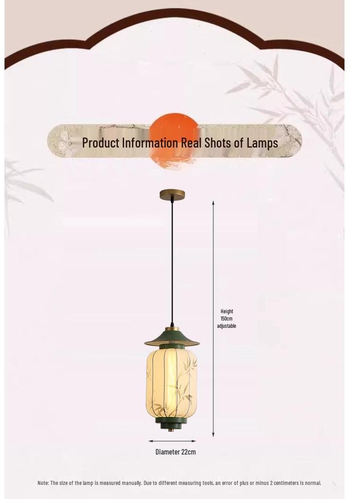 2026 Song Dynasty Aesthetic Pendant Light for Hallways, Dining Tables, and Tea Rooms