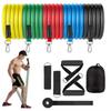 11Pcs/Set Durable TPE Tension Rope Set Portable Elastic Training Band  Full Body Workout