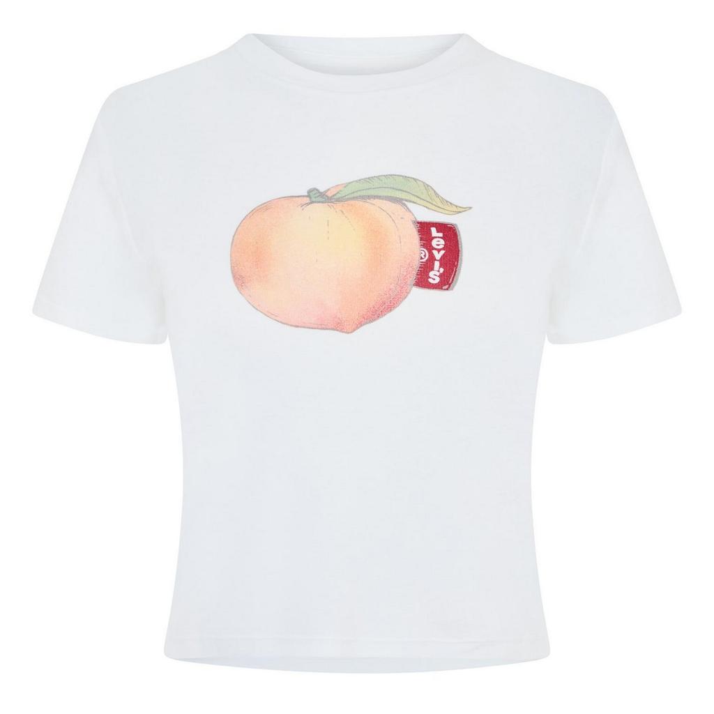 Levis Womens/Ladies Criss Cross Peach Boxy T-Shirt