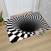 3D Optical Illusion Home Entrance Carpet Door Mat Trippy Living Room Rug Non-Slip Hallway Bedroom Bathroom  Kitchen Floor
