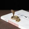 1PC Vintage Copper Snake Ornament Decorations Tea Pet Antique Animal Boa Figurines Miniatures Home Decor Accessories