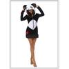 Black and White Cosplay Women's Animal Hair Costume, Catgirl Costume, Halloween Show