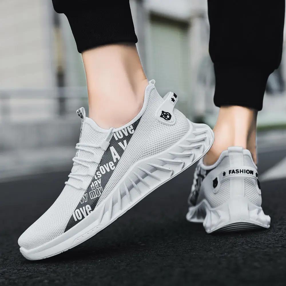 Fashion New Spring and Autumn Soft Soled Running Men's Mesh Breathable Casual Sports Shoes Men's Coconut Trendy Shoes Men's Shoes