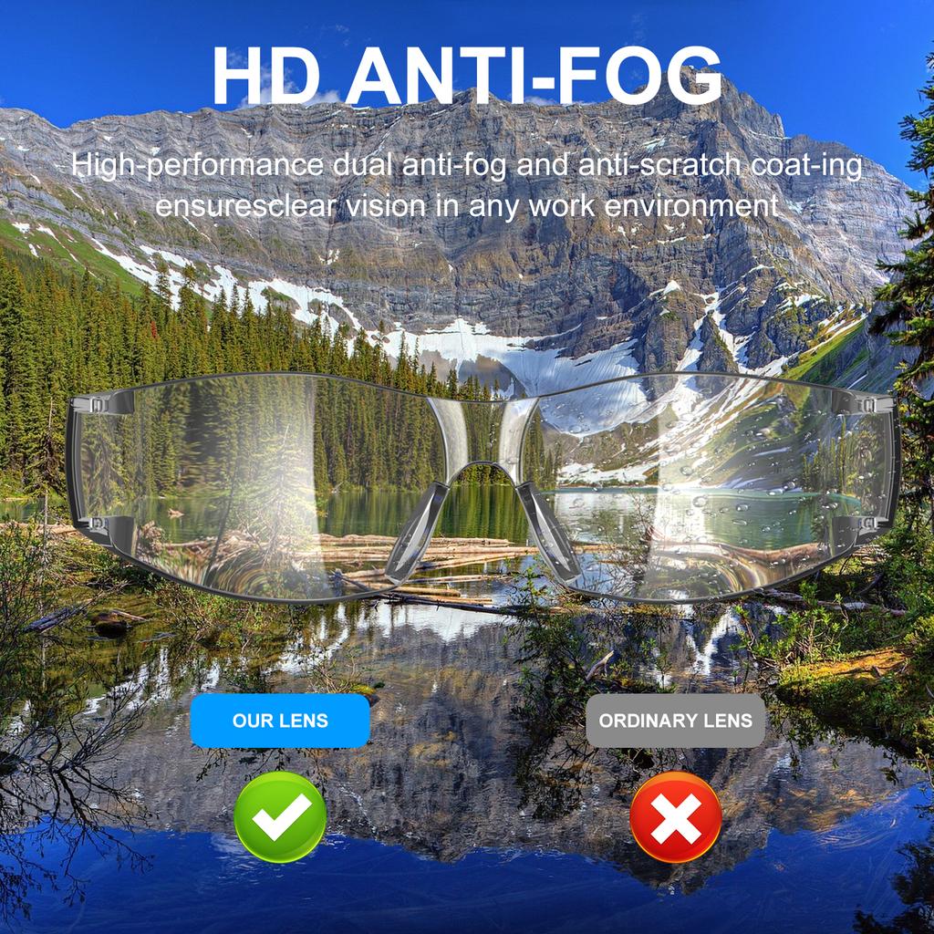 Ochelari de protecție unisex transparenți, anti-zgârieturi, ochelari de protecție rezistenți la impact, construcție lentilă, laborator de tragere