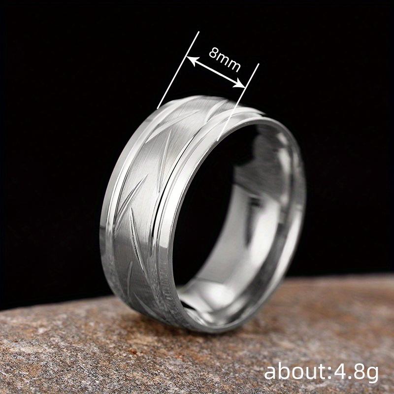 1pc Simple Ring, Fashionable Texture, Minimalist Design Accessory for Daily Wear