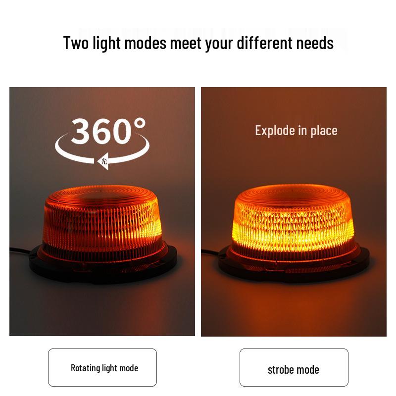 Lumină stroboscopică magnetică super luminoasă pentru acoperiș pentru mașini, camioane și vehicule de inginerie