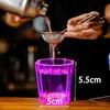 12/24pcs Mini LED Flashing Plastic Beverage Wine Drink Cup Home Bar Decorative Party Club Mug Color Flashing Light Whisky Mug Dr