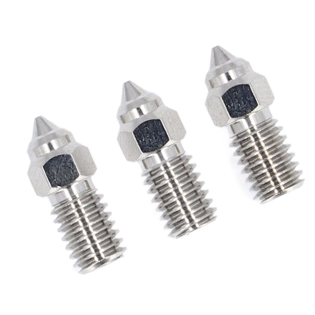 3Pcs 3D Printer Nozzles M6 Copper Plated CHT High Speed Nozzle Replacement Set for Ender 3 V3 SE End