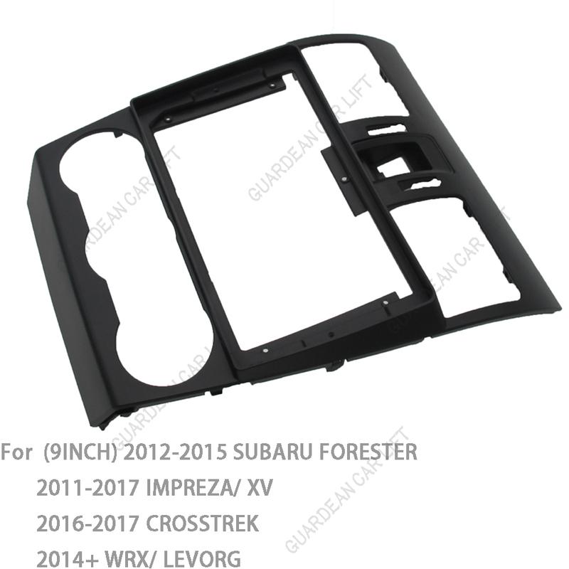 Für SUBARU FORESTER IMPREZA XV CROSSTREK WRX LEVORG 2013+ Stereo-DVD-Player Panel Armaturenbrett-Einbausatz Rahmen 9 Zoll Radioblende passend