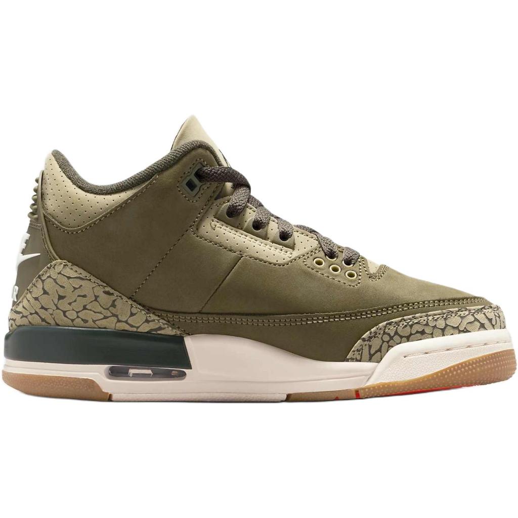 Air Jordan 3 Retro PS Medium Olive Preschool Shoes DM0966-202