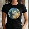 Women's T-Shirt Knight With Dandelion Motif Cotton GrE S To 3xl Vintage Graphic Versatile Casual Stretched