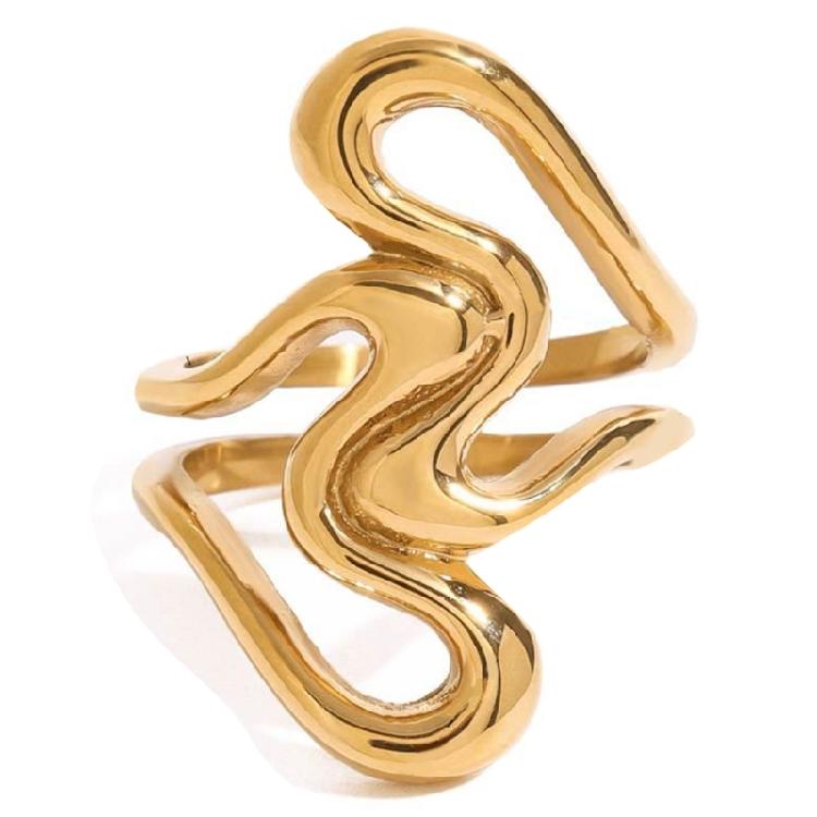 

Delicate Irregular Line Heart Cutout Rings Women Fashion Rings Suitable for Casual Wear Dating and Special Occasions 1