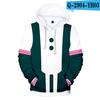 My Hero Academia Midoriya Izuku All Might Costume Cosplay Uniforme Scolastico Boku No Hero Academia Stampa 3D Felpe con Cappuccio Felpe da Uomo