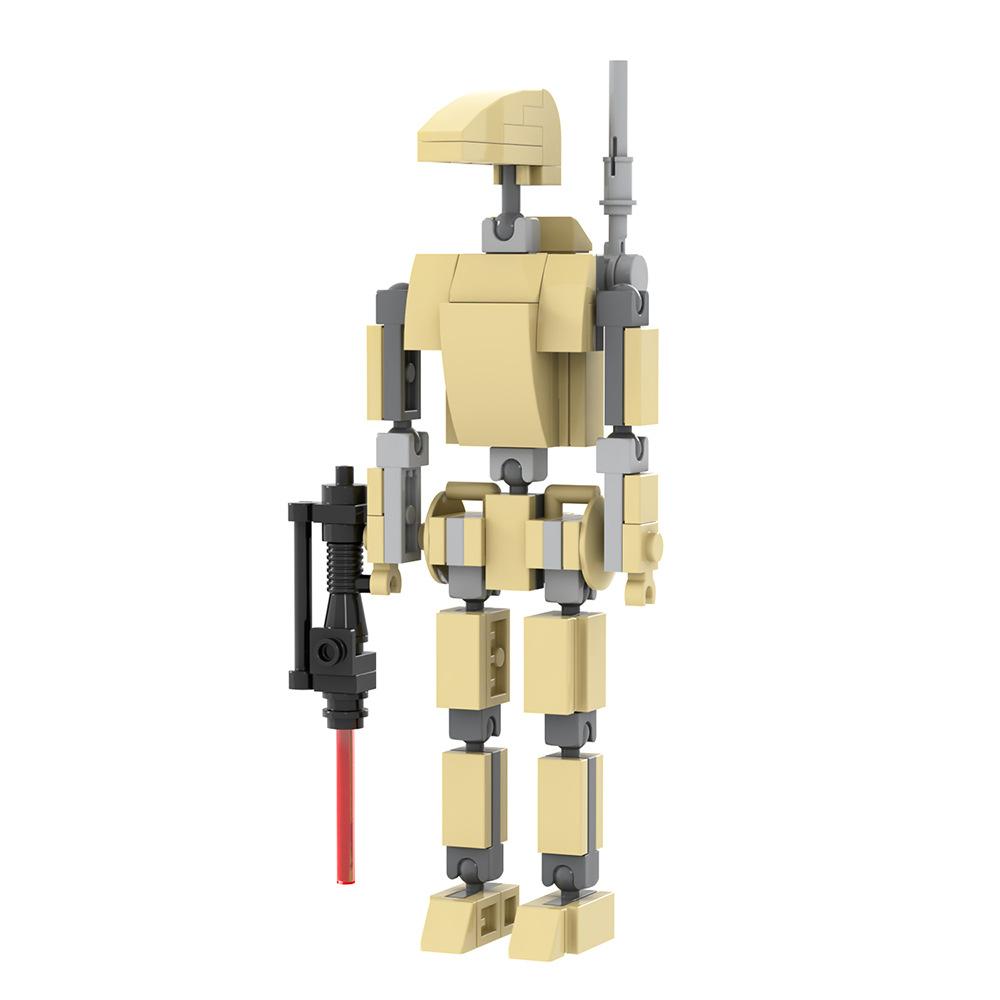 New Moc Star Robot Battle Droid Mercenary Droideka Mini Laser Gun Sniper Film Classic Model Building Blocks Sets Bricks Toy City