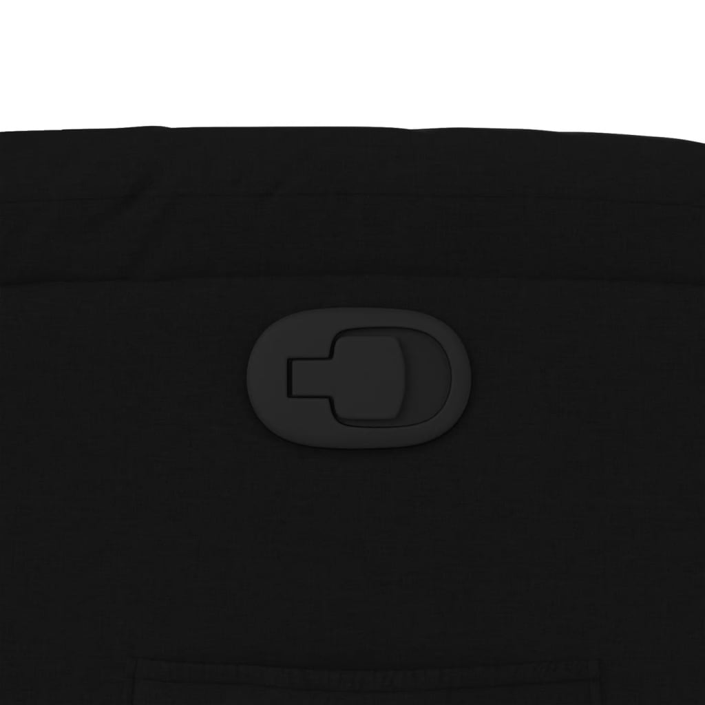Relaxation Armchair Black Fabric