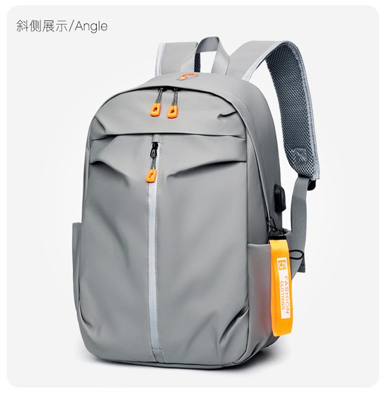 Large Capacity Backpack Backpack Student School Bag Middle School Student Middle School High School University Fashion Trend Men Single pack серый