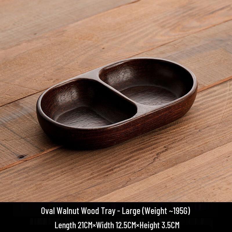 Walnut Wood Snack Serving Plate
