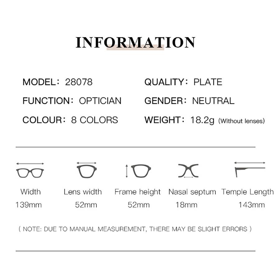 Fashionable Glasses for Women Retro Cat Eyes Anti Blue Light Flat Lens Color Blocked Personalized Eyeglass Frame