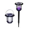 Solar Outdoor Stainless Steel Mosquito Killer Lamp with Ground Stake