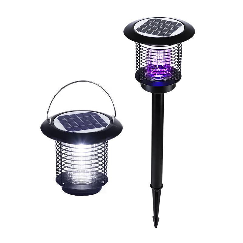 Solar Outdoor Stainless Steel Mosquito Killer Lamp with Ground Stake