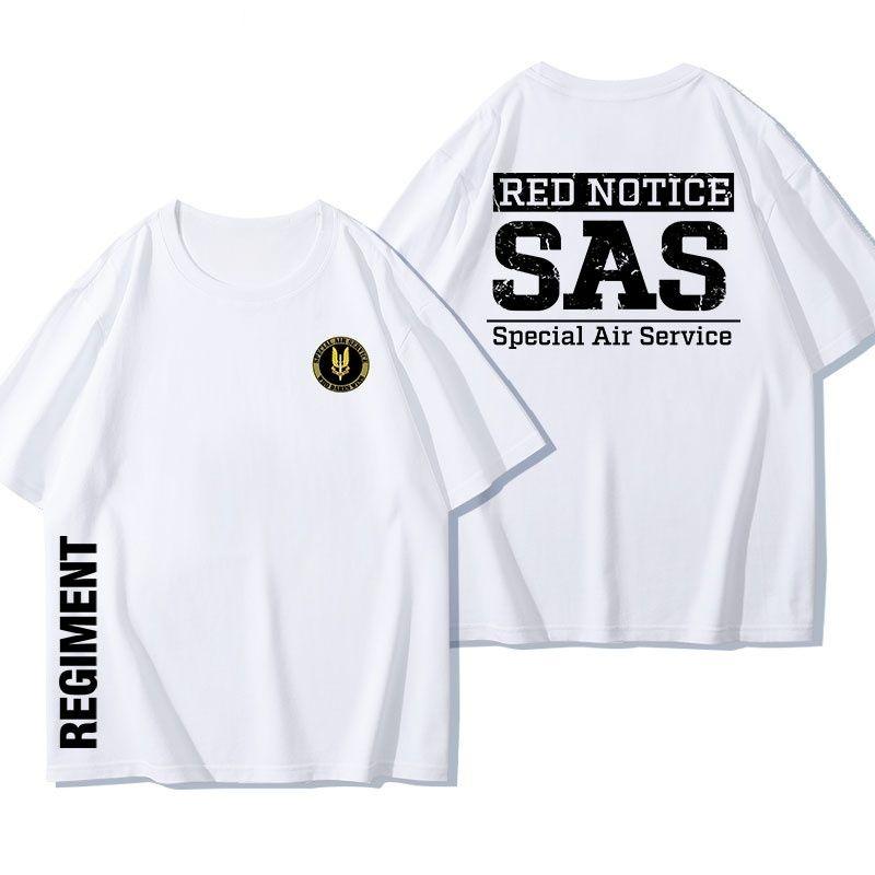 SAS British Special Air Service Tee Rainbow Six Tactical Cotton Military Short Sleeve T-Shirt Summer Men's Casual Comfort Top