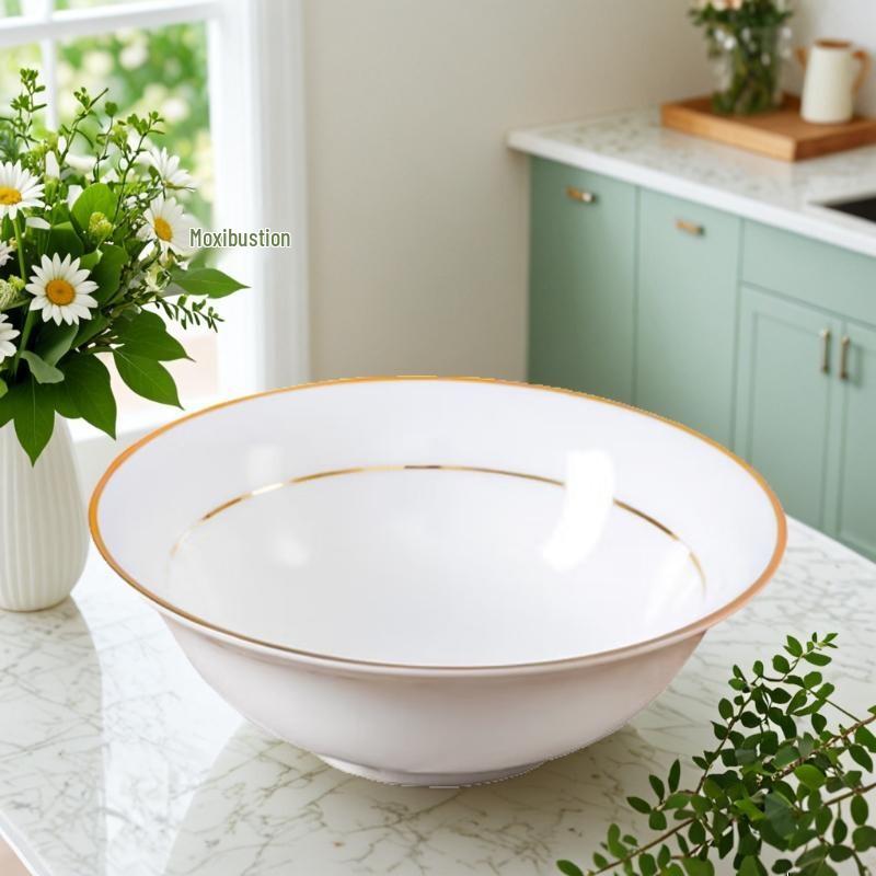 

Taishun Double Gold Rim Ceramic Rice Bowl