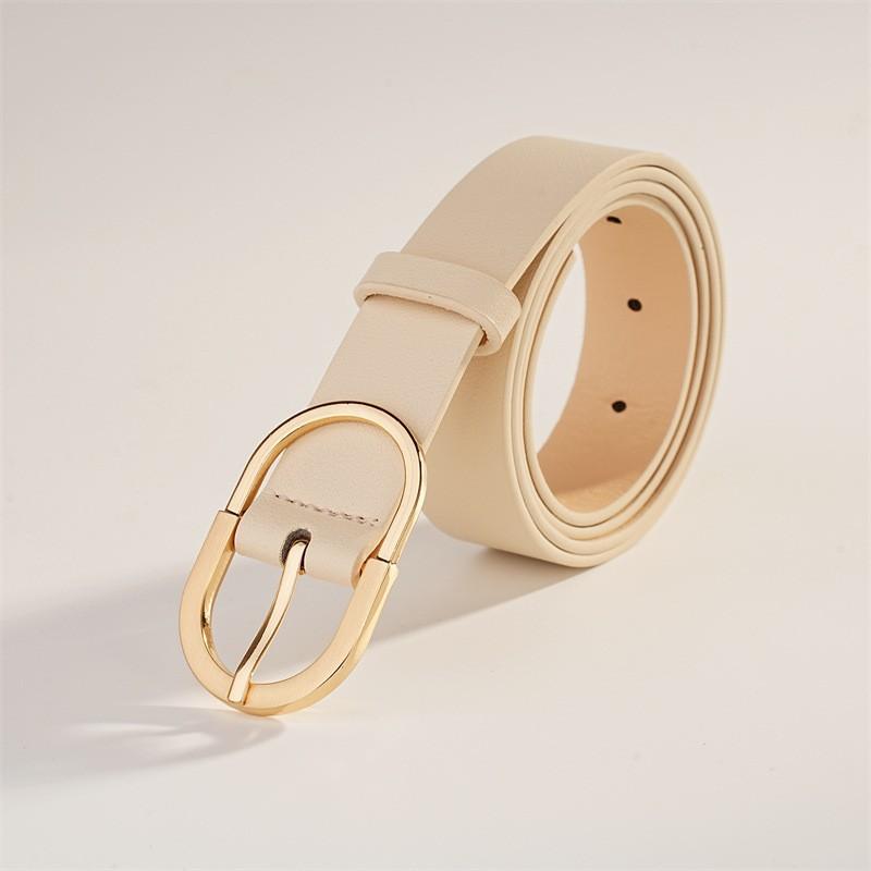 Korean Ins Versatile Square Japanese-buckle Belt for Women, Black Fashionable and Elegant Decoration, New Year's Belt for Ladies