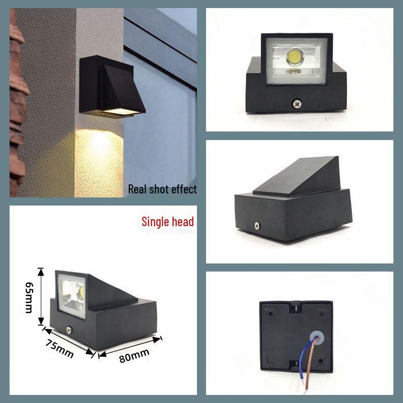 IP65 LED Double Head Waterproof Wall Lamp for Outdoor/Indoor Use