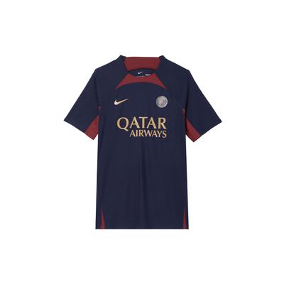 Camiseta de Futebol Masculina de Manga Curta Dri-Fit Adv Estampa de Letras Colorblock Tops Azul-Marinho DX2893-499