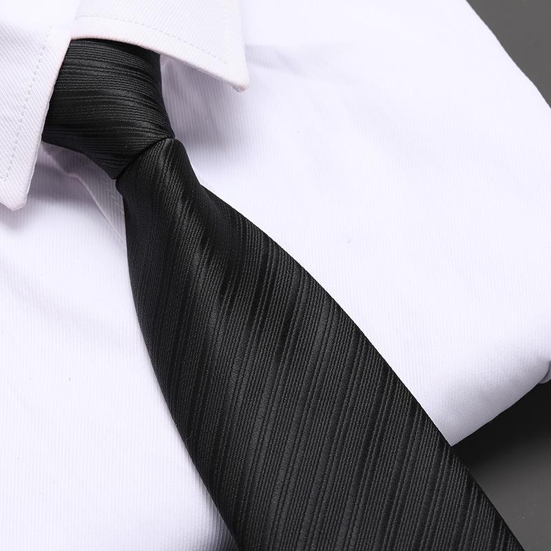 No Black Zipper Men'S Professional Dress Tie Business Casual Wedding Groom Korean Version Of A Pull Tie