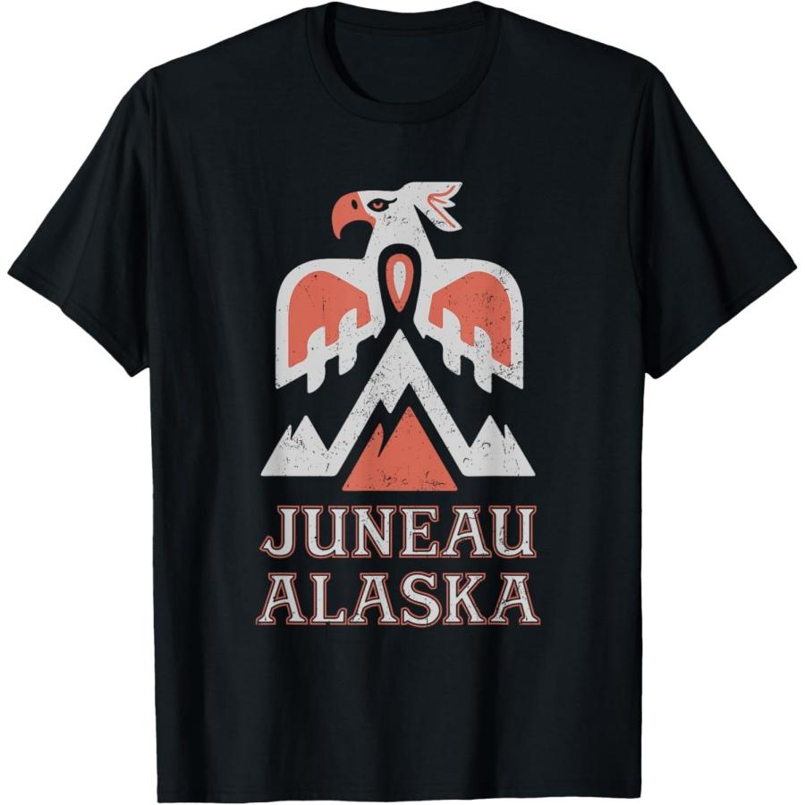 

Vintage Juneau Alaska Mountain Eagle Tribal American Indian T-Shirt S