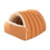 Enclosed Tunnel Feline Bed Heatretainingfeline with Snap-Fastened Cover