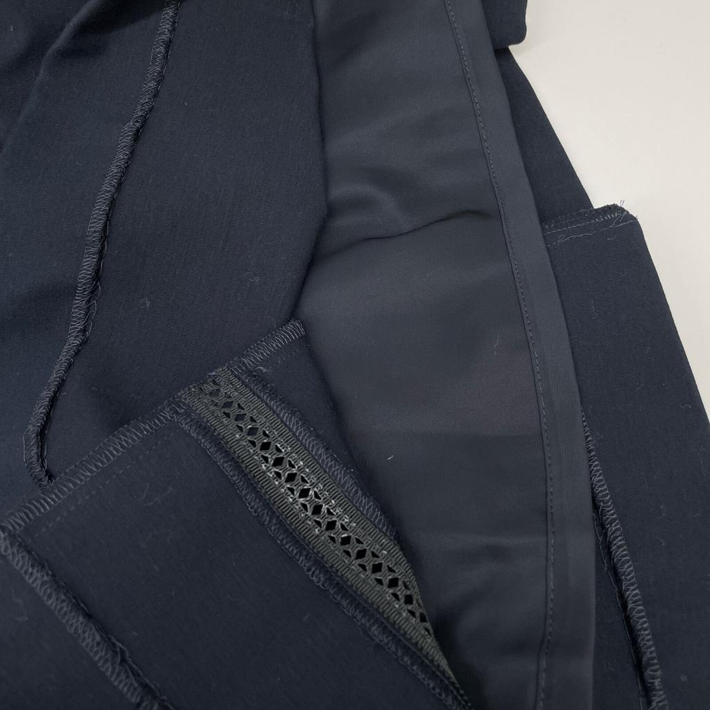 FOXEY NEW YORK 36609 Navy Cotton Jersey Suiting Pants Culottes/Bottoms Bottoms 38 NavyUsed