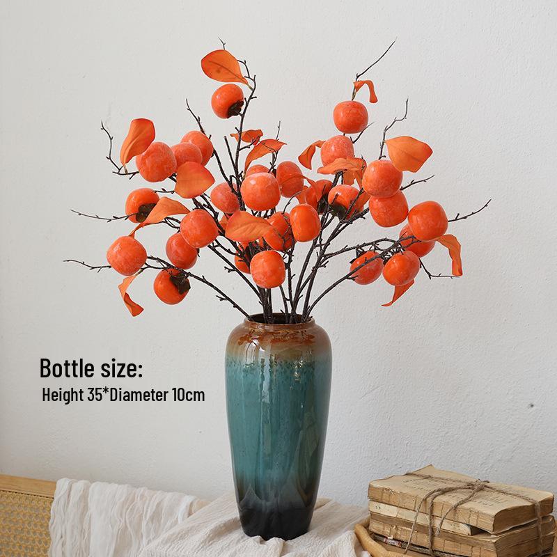 Bionic Dried Flowers: New Year Artificial Persimmon Bouquet, Living Room Decoration & Ornaments