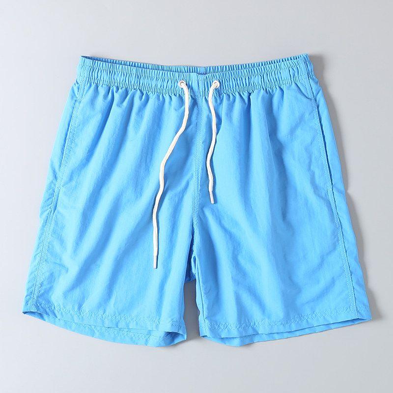 Summer Men Export Quick-Drying Candy-Colored Shorts Outdoor Sports and Casual Pure Color Swimming by the Sea Beach Shorts