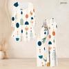 Women Plus Size Printed V Neck Three Quarter Sleeve Flared Top And Flared Pants Two Piece Set