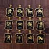 Skorpion 12 Konstelacji Naszyjnik Prezenty Urodzinowe Kolor Złoty Stal Nierdzewna Amulet Wisiorek Znak Zodiaku Biżuteria Collier