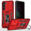 For Samsung S26 Ultra S25 Edge S24 S23 FE S22 S21 Plus Heavy Duty Protection Case Hard 2 in 1 Slide Camera Kickstand Phone Cover