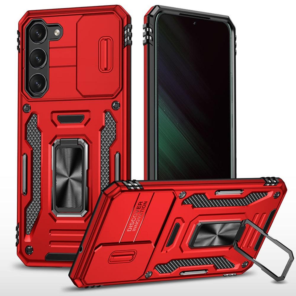 For Samsung S26 Ultra S25 Edge S24 S23 FE S22 S21 Plus Heavy Duty Protection Case Hard 2 in 1 Slide Camera Kickstand Phone Cover