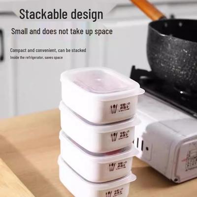 Rectangular Transparent Plastic Food-Grade Storage Box with Lid for Refrigeration