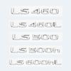 3D Letters Numbers LS350 LS400 LS460L LS500 LS500h LS600hL Chrome Black Emblem For Lexus Series Car Trunk Sticker AccessoriesDX7