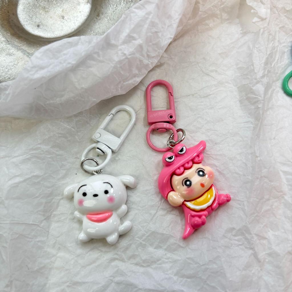 Crayon New Shin-Chan Key Chain Bag Pendant Decorative Jewelry Keychain Cute Mini Model Key Chain Accessories Toy Gift