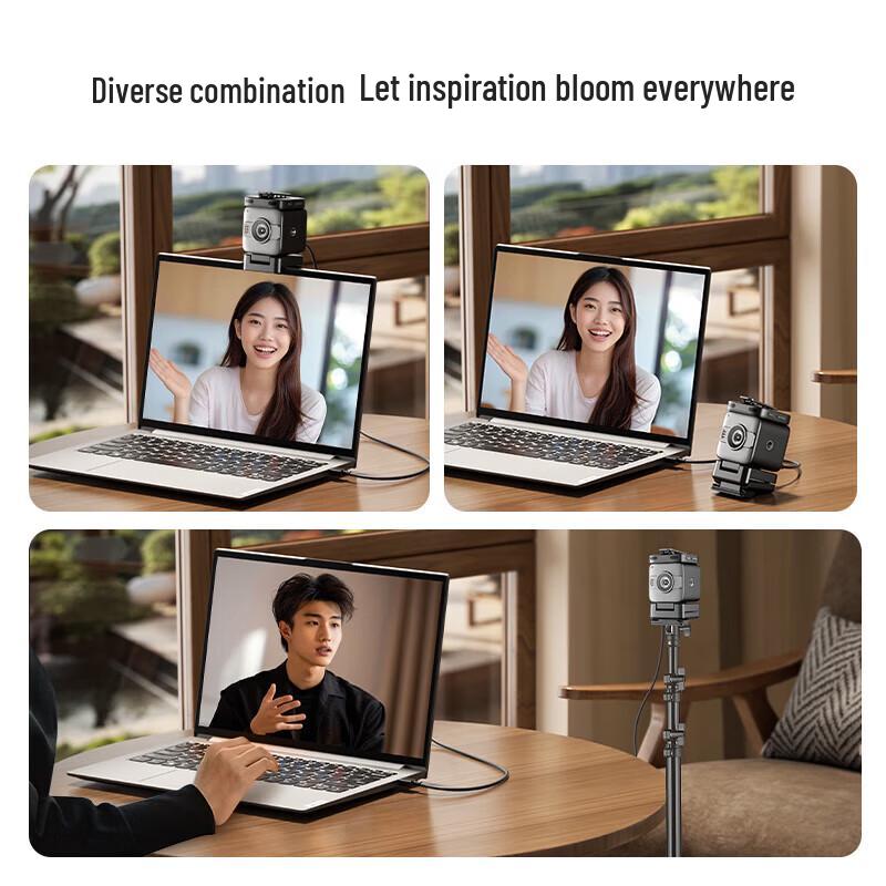Lenovo Thinkplus 4K Live Broadcast Camera with Wireless Mic