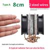2Pcs/Pair 80/90/120Mm Cooler Fan Buckle Computer Cpu Cooling Fan Clips 304 Stainless Steel Wire Fastener Buckle Bracket
