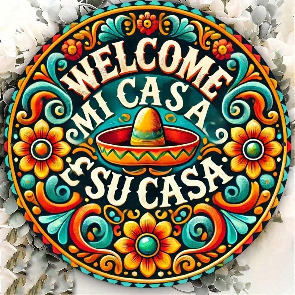 Tin Wall Art Metal Painting Home Decor 20x20cm