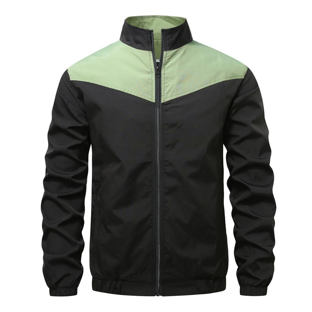Autumn Pilot Jacket, Men's Casual and Fashionable Zipper Stand-up Collar Top