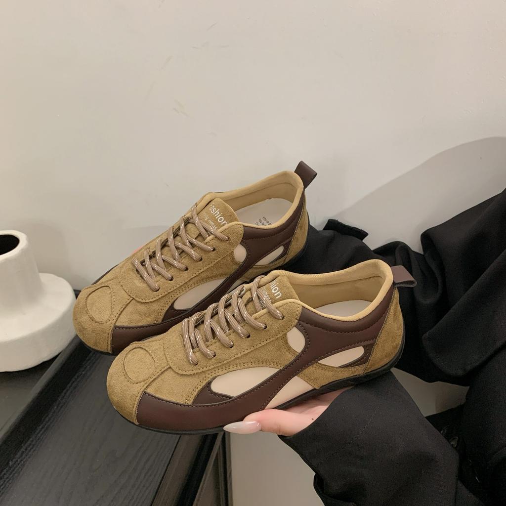 [Fanfna] Retro German Training Shoes Women's 2025 Autumn New Super Fire Versatile Forrest Gump Sports and Leisure Board Shoes Women's Shoes