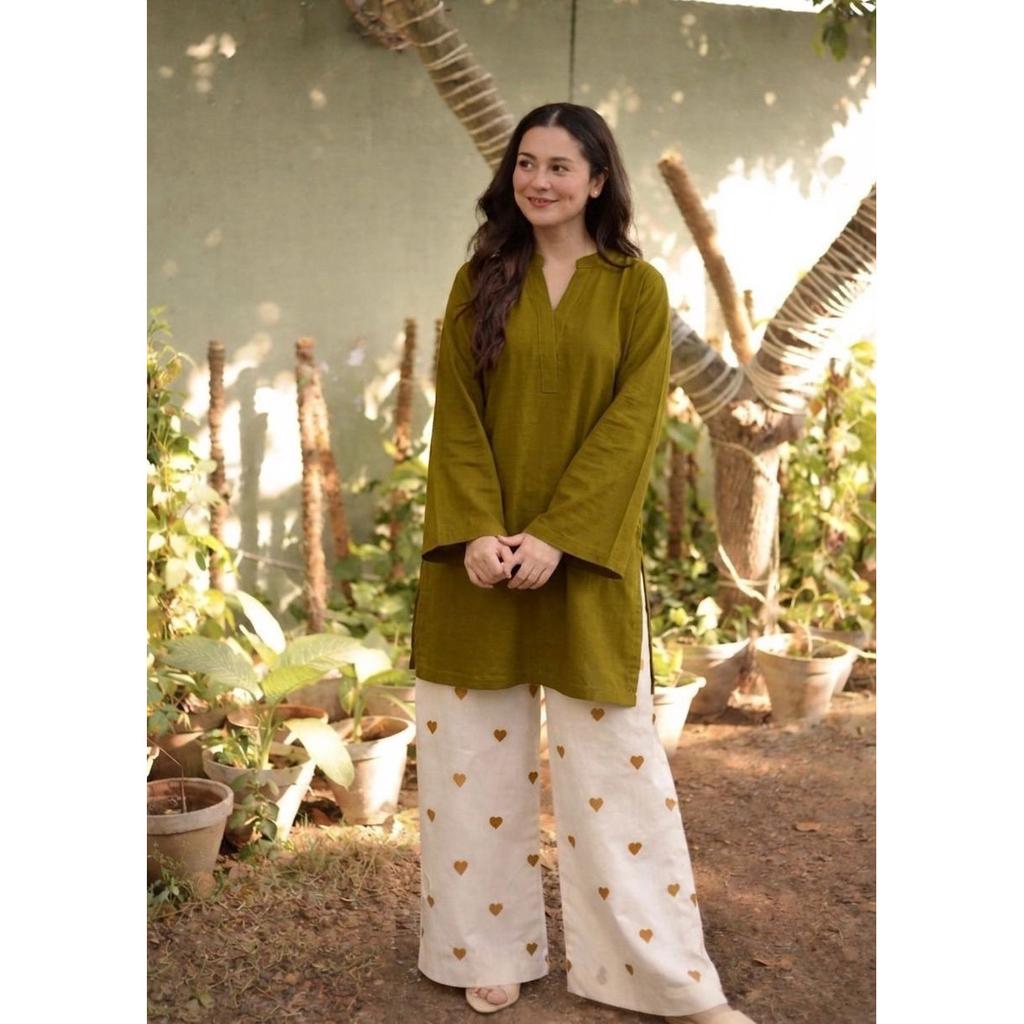 Beautiful Bollywood Designer Kurti Palazzo Set Indian Party Wear Kurta Cord Set