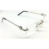 RSINC Rimless Frame Eyeglass Spectacle For Men & Women Silver Black Cart 1 JL156068979929